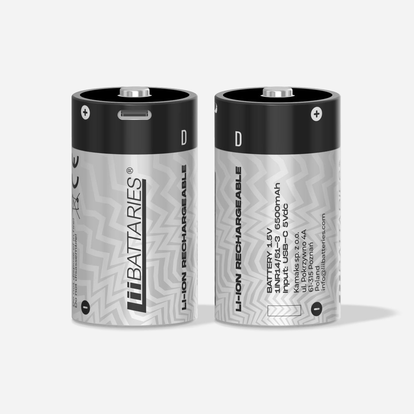 D TYPE-C USB Rechargeable Lithium-ion Battery